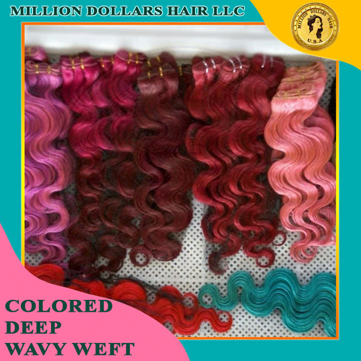 Colored Weft Hair Extension | Million Dollars Hair LLC