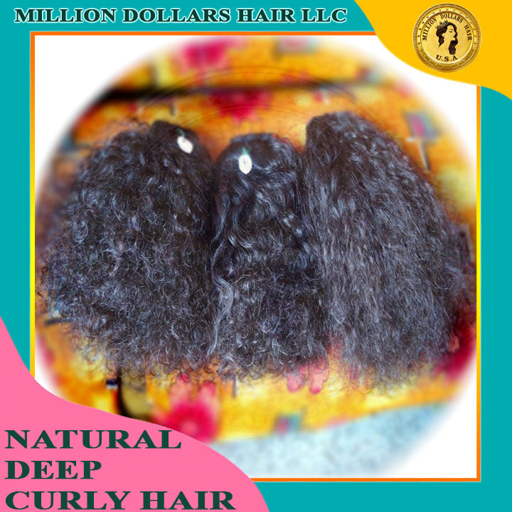 Human Curly Hair Extension | Hair Extension | Million Dollars Hair LLC